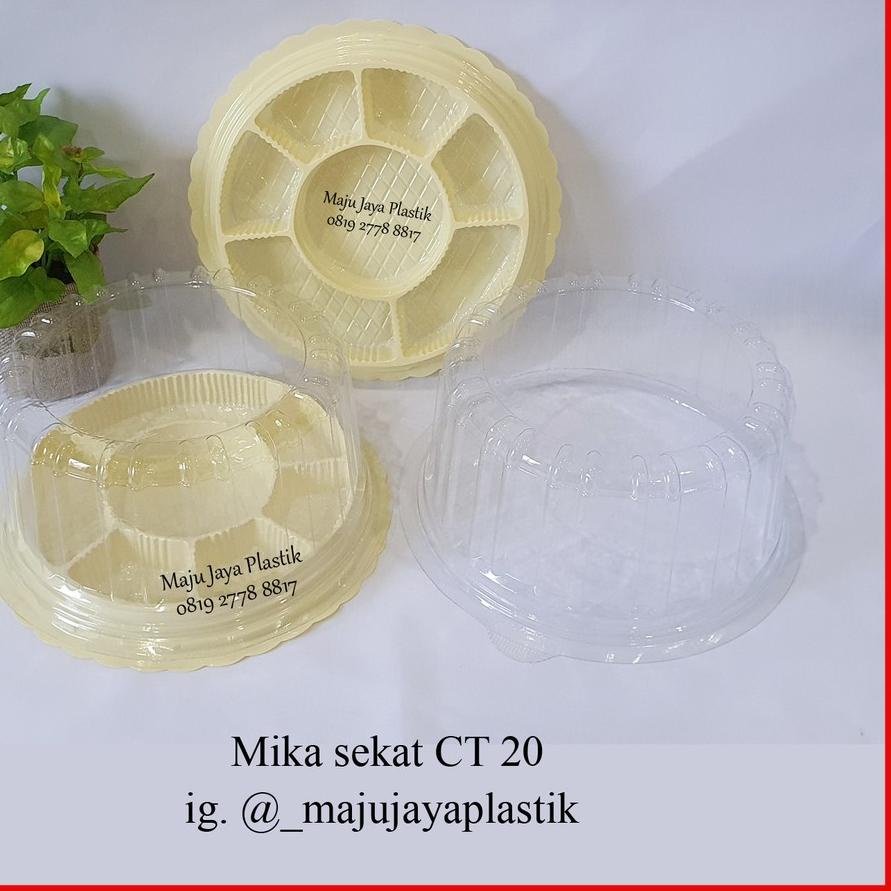 ➻ Mika Sekat CT 20/Mika Tumpeng Mini isi 10/ mika sekat TEBAL/mika tumini/ mika nasi kuning murah/ct