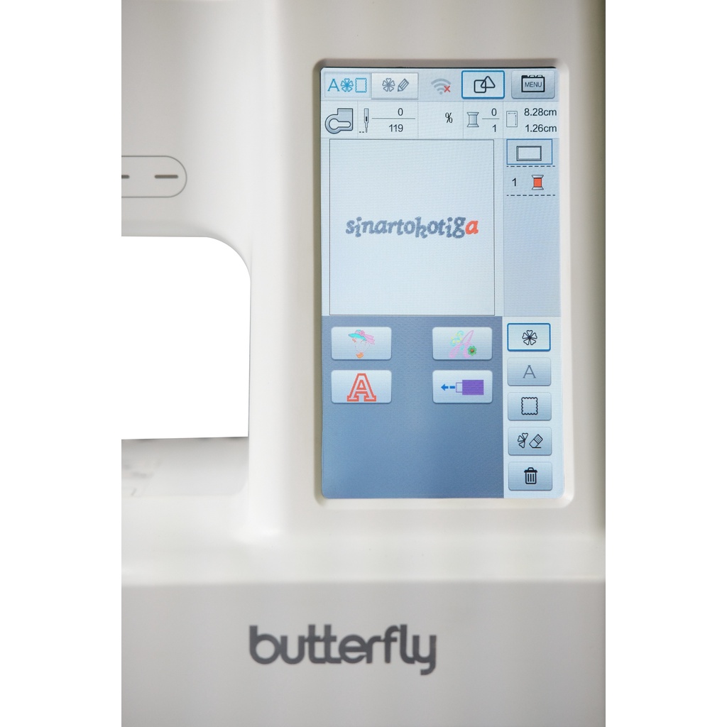 MESIN BORDIR KOMPUTER X 60 BUTTERFLY X60 PORTABLE