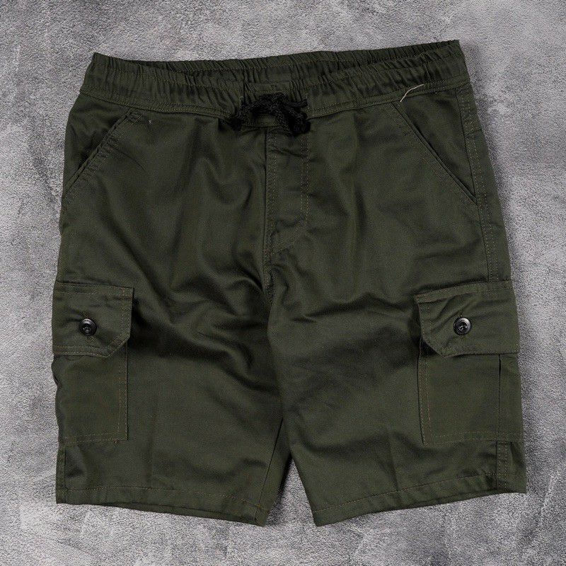 TERBARU Celana pendek cargo Broadshort pria pinggang kolor kualitas distro 100% Real picture