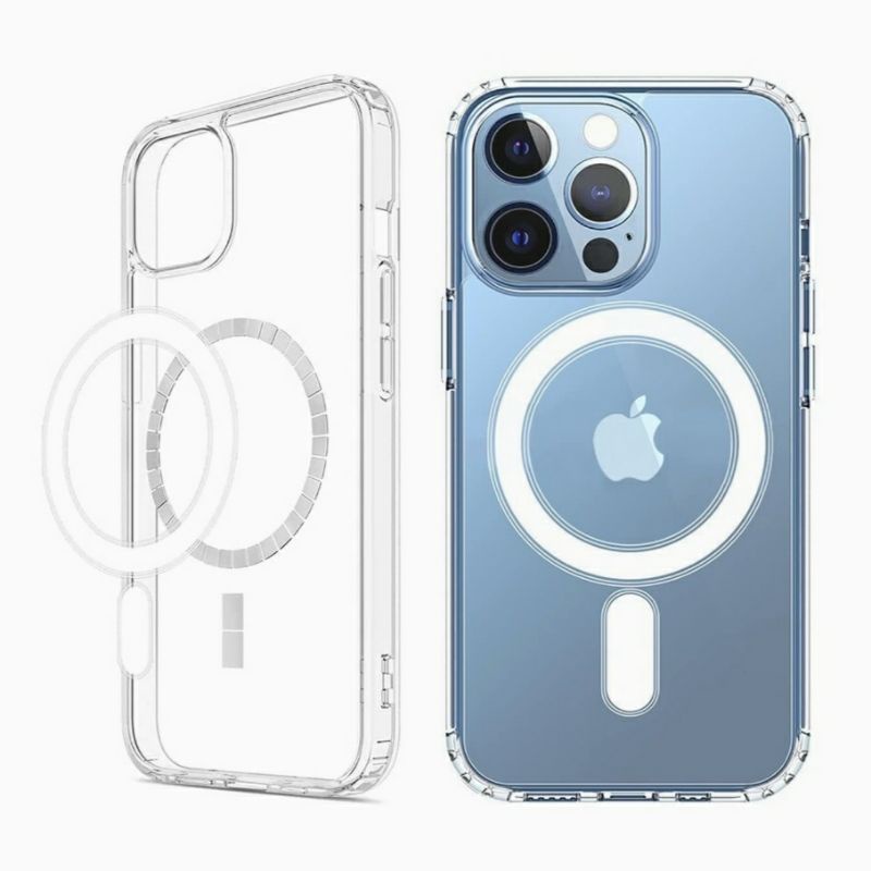 Clear Case iPhone 11 12 13 14 / Mini / Pro / Max / Plus Magsafe Magnetic Transparent