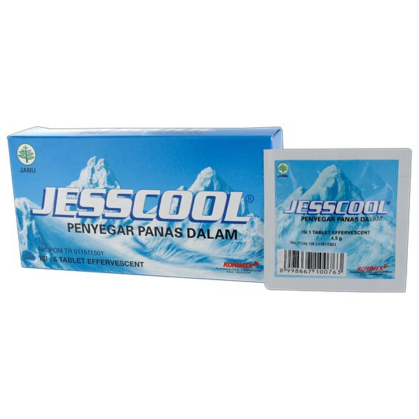 JESSCOOL PER BOX ISI 6 TAB EFF PENYEGAR PANAS DALAM