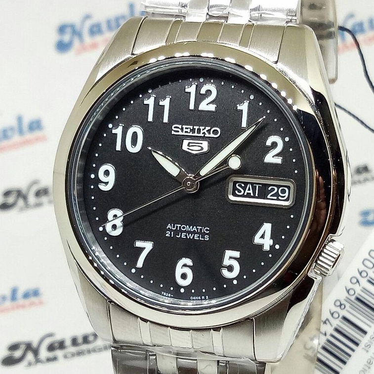 Seiko 5 SNK381K1 Automatic Black Dial - Jam Tangan Pria SNK381