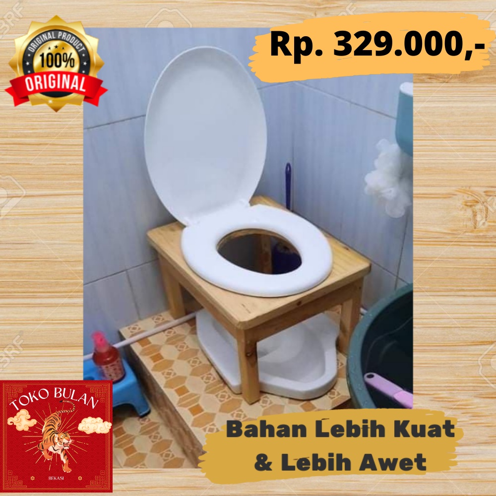 Jual Wc Toilet Duduk Kayu Closet Wc Duduk Kayu Portable Indonesia Shopee Indonesia