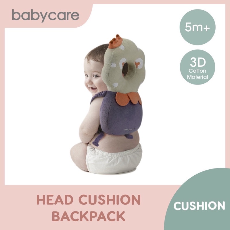 Babycare Head Cushion Backpack (Pelindung Kepala dan Punggung Bayi)