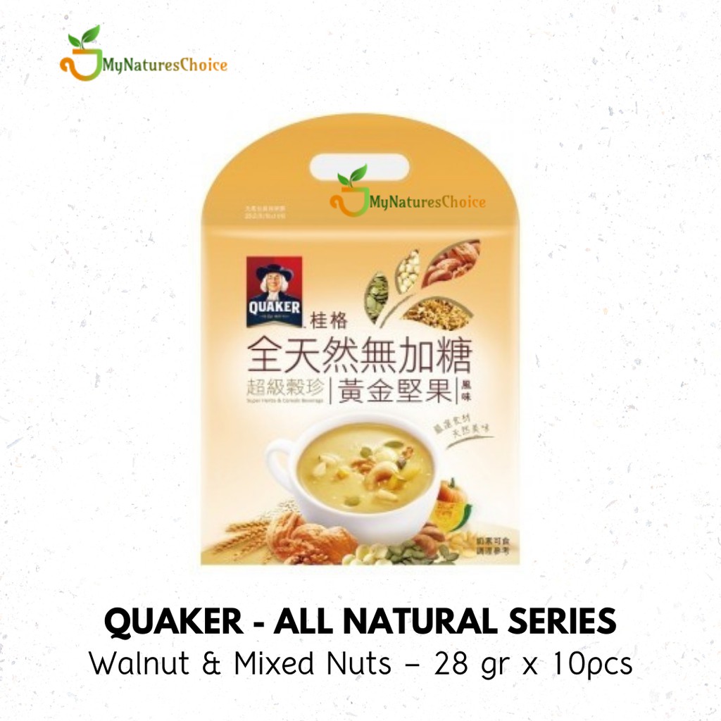 Quaker Oats All Natural Series - Walnuts & Nuts (28grx10) - Import Taiwan
