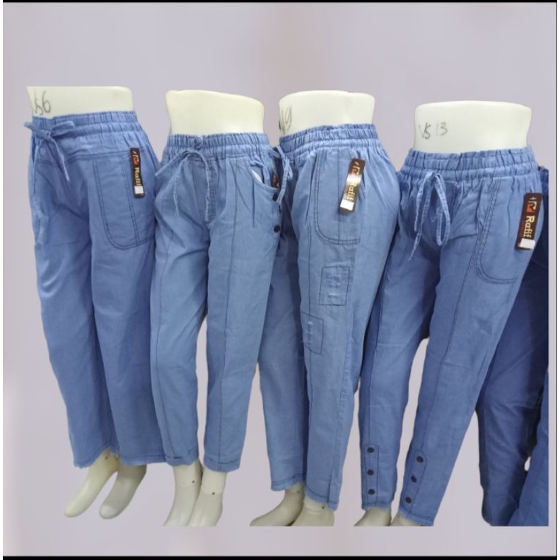 Celana Panjang Jeans Wanita Kekinian, Celana Panjang Wanita