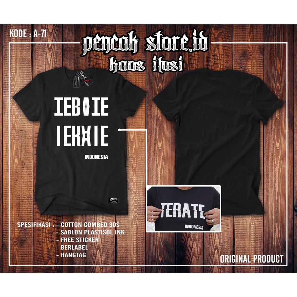 Kaos Psht ILUSI kaos psht simpel distro free sticker