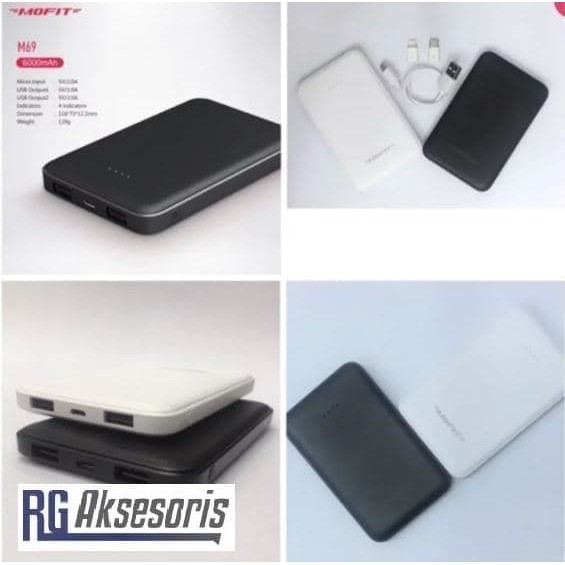 Powerbank MOFIT 6000MAH REAL CAPACITY