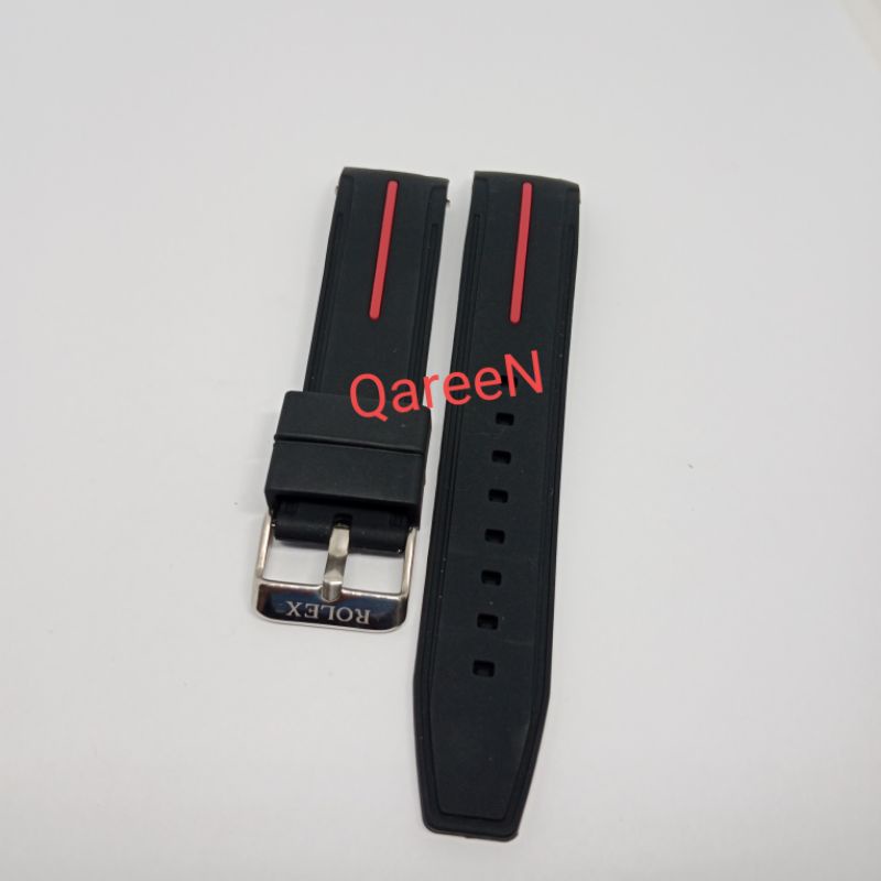 Tali jam tangan Rolex Rubber strap tali Jam tangan 20mm