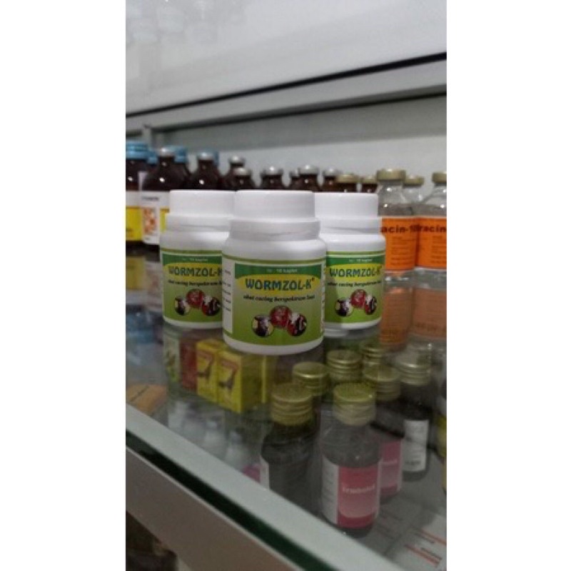 Wormzol-K 10 Kaplet Obat Cacing Kambing & Domba