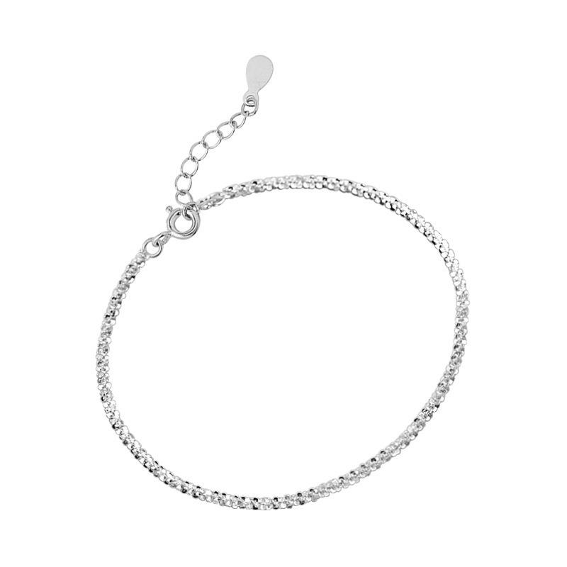 [Ready Stock]Fashion Plated 925 Sterling Silver Bracelet Light Luxury and Simplicity Bracelet