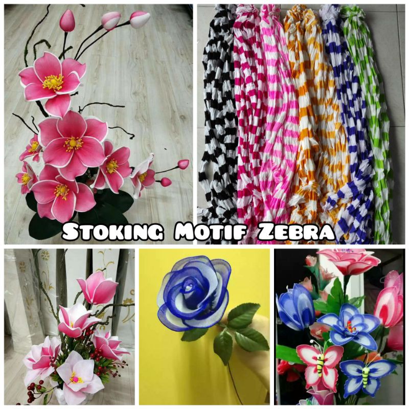 Kain Stoking Zebra 1 Helai Kain Stoking Motif Garis Zebra Kain Stoking Panjang Kain Stoking Impor Ka