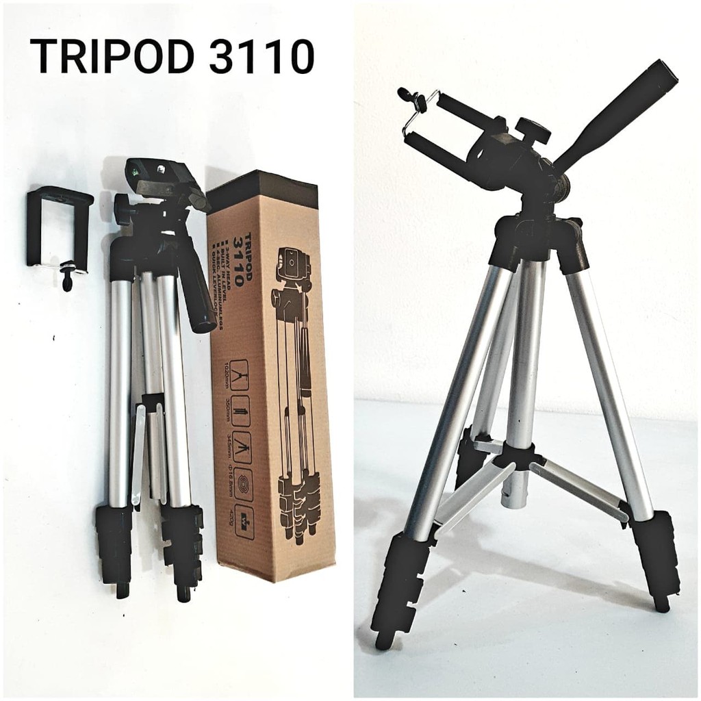 Terbaru Laris! TRIPOD CAMERA 3110 TRIPOD HP TRIPOD HANDYCAMP AKSESORIS VLOG Murah!