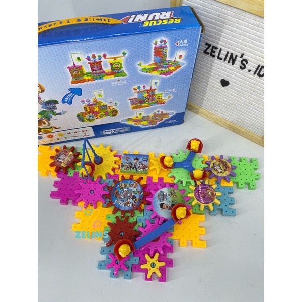 MAINAN ANAK DISNEY BRICKS FUNNY GEAR BRICK BUILDING BLOCK KADO ANAK