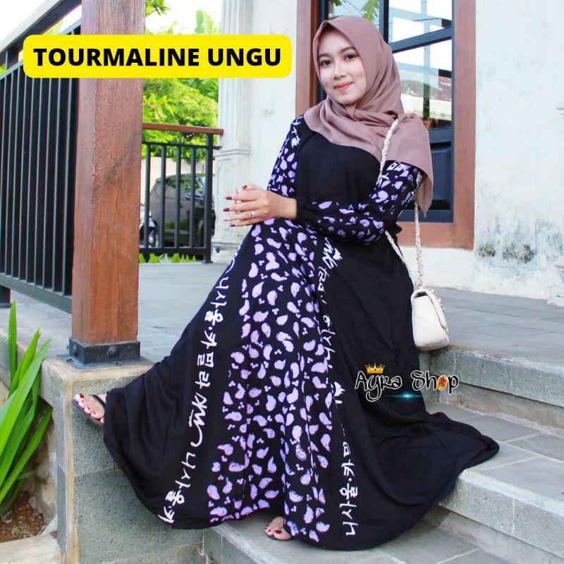 GAMIS TWILL NK RUMAYSHA MOTIF TOURMALINE TERBARU TWILL ORI BY NK