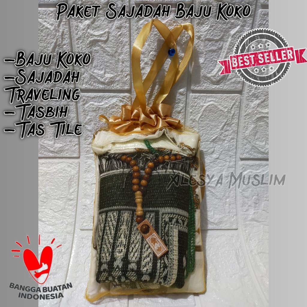 Souvenir Tahlilan Haji &amp; Umroh Haul Koko Sajadah Tasbih &amp; Tas Tile/Harga Grosir/Bisa Bayar Di tempat