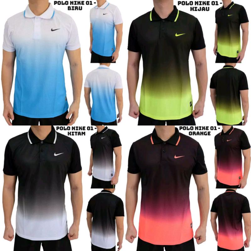[ KAOS POLO TENIS LAPANGAN UNISEX NIKE DRIFIT IMPORT KODE 01 ]