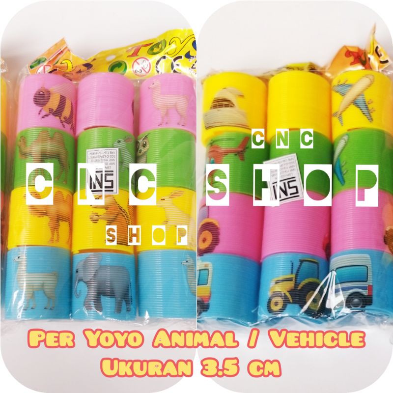 Per Slinky Per Yoyo Spiral Mobil Pesawat/ Animal Ukuran 3.5cm Murah Anti Stress