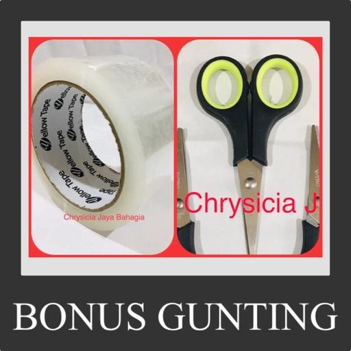 

BISA COD - PROMO PAKET GUNTING + LAKBAN Bening - Coklat - 88 Tape 90 Yard