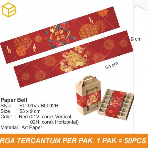 

Serbuuuu-157 BLL - Paperbelt Imlek / Label CNY Dekor Sincia / Hiasan Sleeve Sabuk - VERTICAL