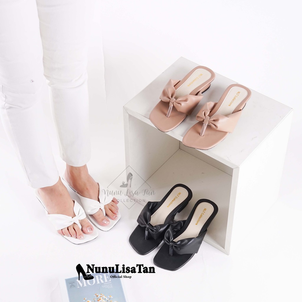 NunuLisaTan - Cod Promo Free Ongkir High Heels Wanita Korea 3cm JEPIT EVALIA