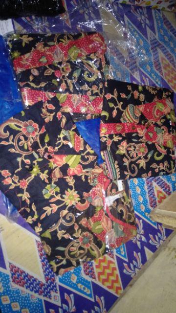 Qnunbatik Batik Keluarga/family Rok N Blus Alena Gentong Hitam