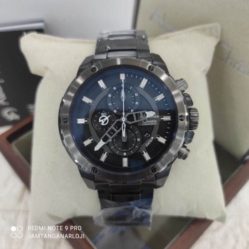 New Alexandre Christie AC 6530 Jam Tangan Pria AC6530 Original MCBEPBA Black