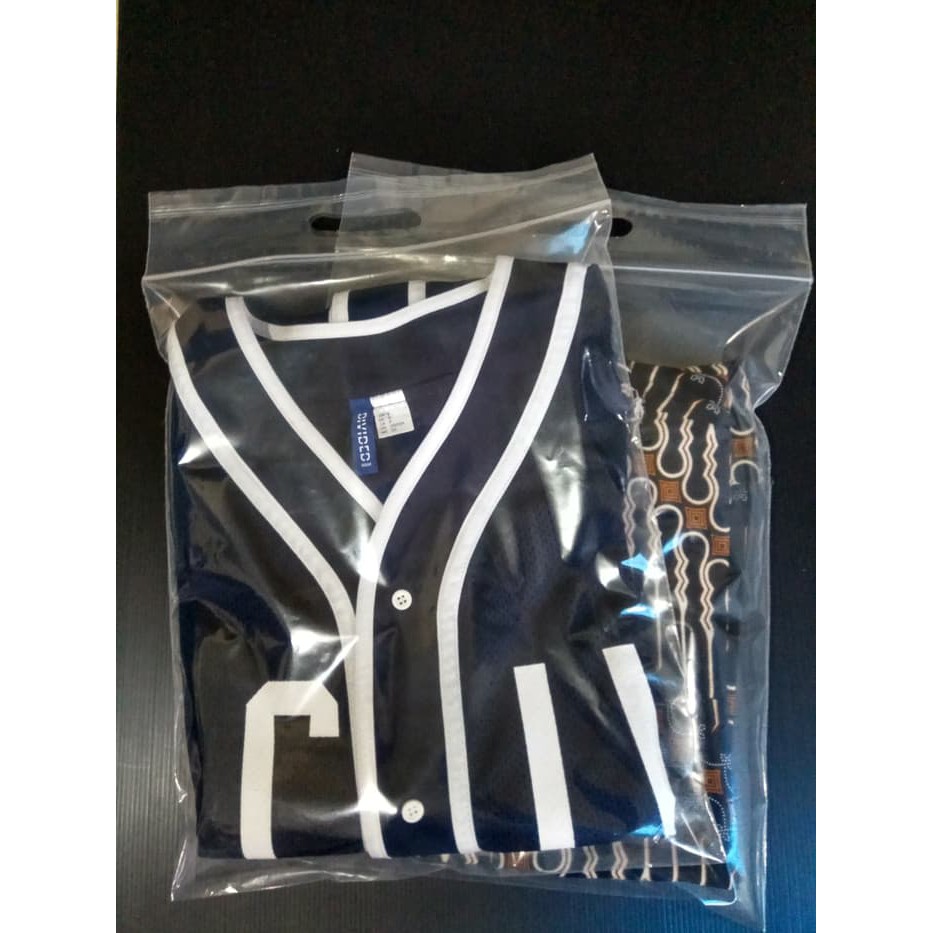 PLASTIK ZIPLOCK / KLIP POND UK. 25X35+7CM POLOS TANPA SABLON