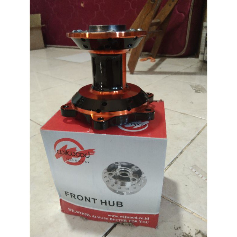 Tromol KLX 150 Warna Orange Hitam merk Wilwood