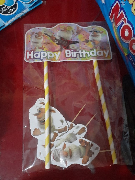 Hiasan Kue Cake Topper Birthday C1 Booba Isi 7