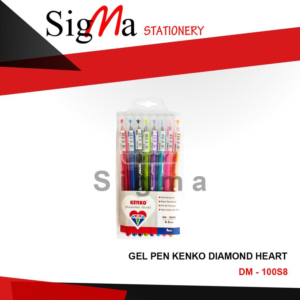 

Pulpen KENKO Gel 8 warna / Diamond Gel (Set)
