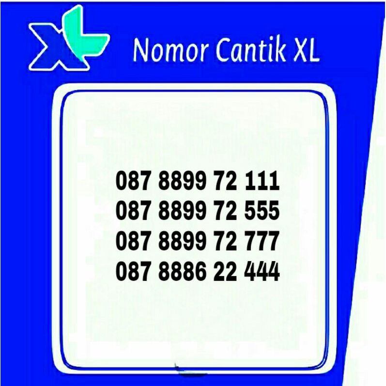 nomor cantik perdana XL 4g LTE triple belakang seri 6000, 5000, 888, 999