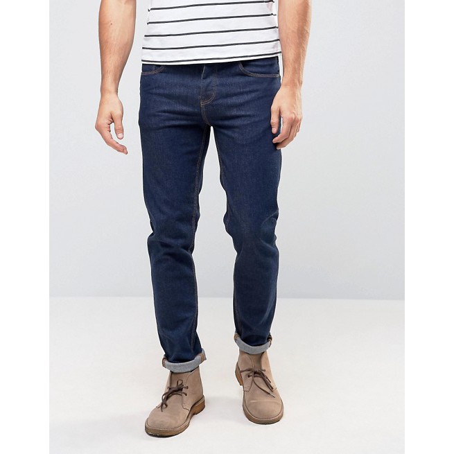  Celana  Jeans  Denim  Pria Strecht Slimfit Shopee  Indonesia