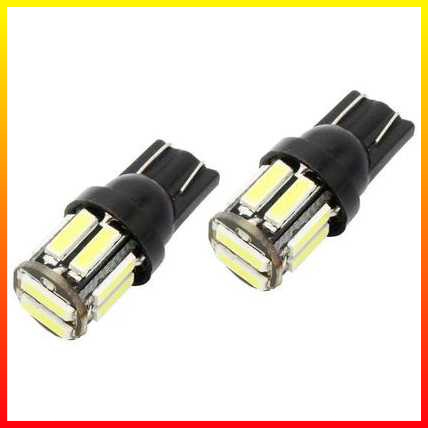 2 PCS Lampu Senja Indikator Spidometer Plat Nomor Sisi Pintu Bagasi Mobil Headlight LED T10 W 5 W SMD 7020 Cool White JIAMEN - OMRSJ0BK