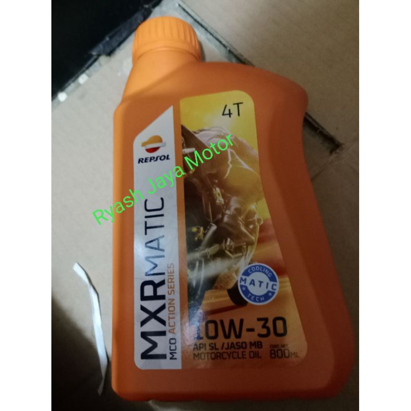 oli Repsol matic 800ml SAE 10-30W for mio smile/freego/mio J/mio sporty/X-Ride/m3/beat/Vario esp/F1