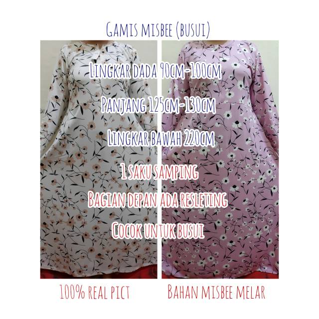 Gamis misbee / gamis busui / gamis misby /gamis murah /gamis terlaris / gamis adem