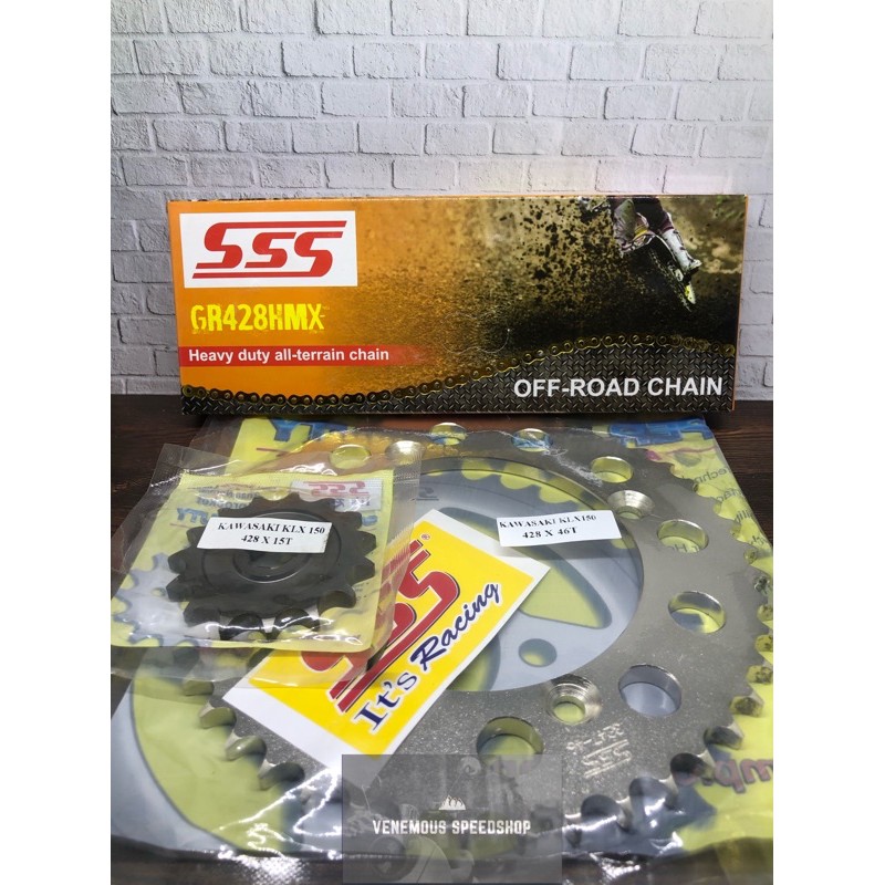 Gearset SSS 428 Rantai SSS HMX KLX