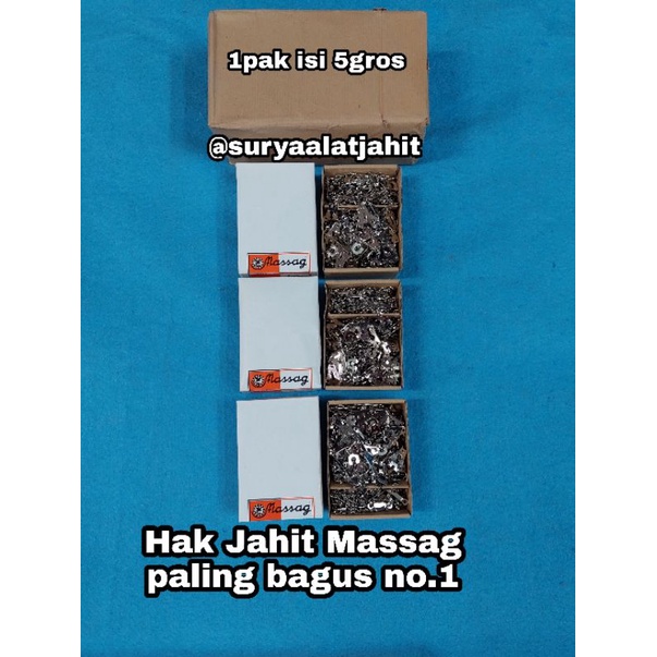 Hak Jahit Massag Asli paling bagus No.1 mengkilat =rp.53.500/1gros