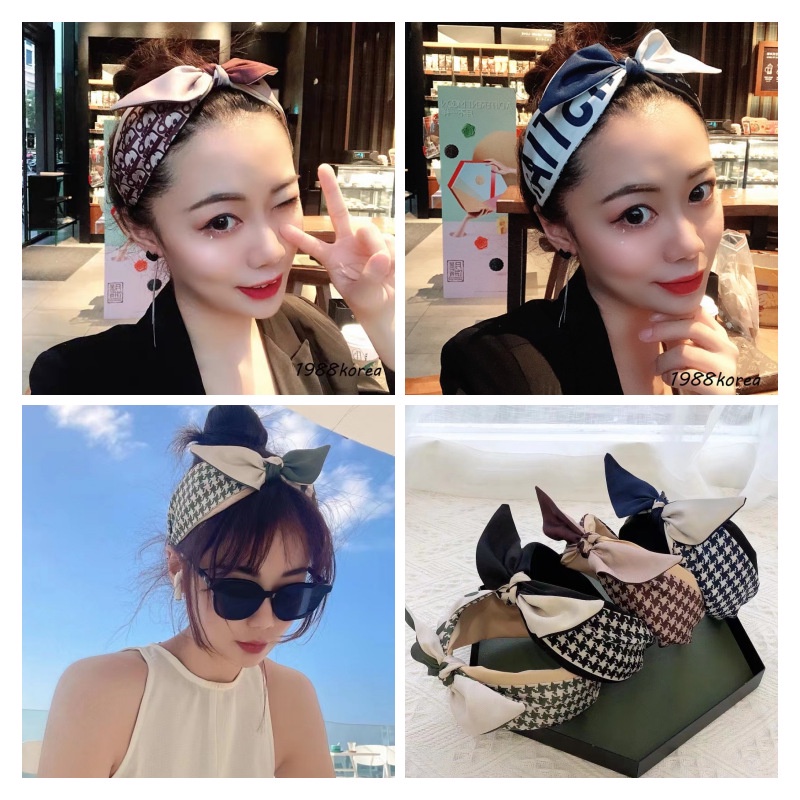 Caliloops Liel Bando Lebar Premium Pita Korea Bandana Rambut Wanita