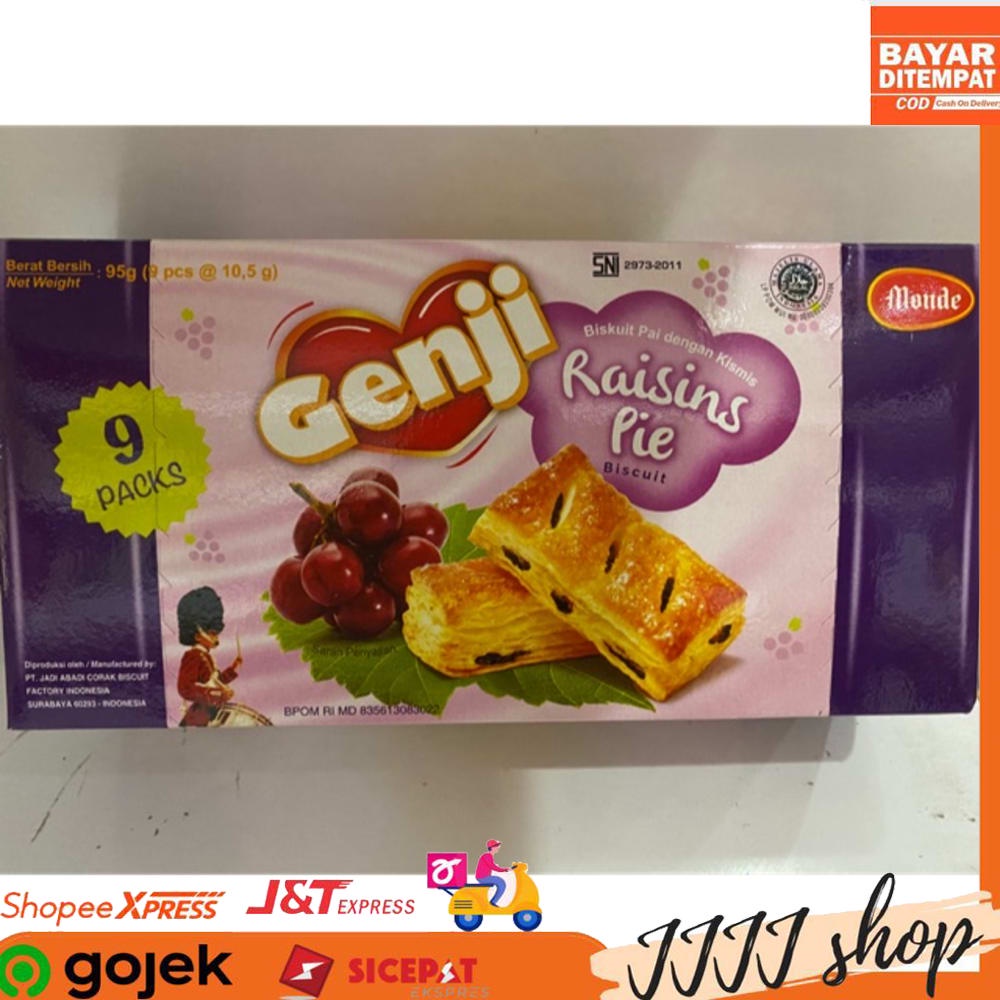 

Monde Raisin Pie Box Snack Pai Kemasa Dus 95gr