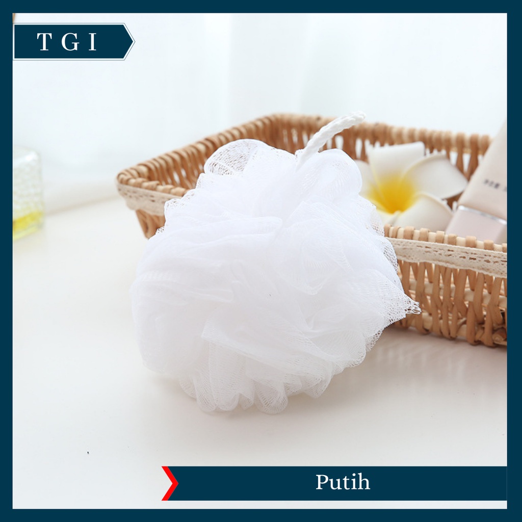 TGI - SHOWER PUFF PREMIUM SPONS MANDI BATH SPONGE SPONS WARNA PASTEL BUSA MANDI BULAT