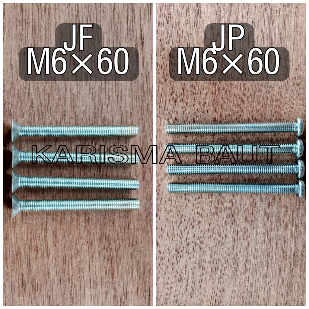 Baut JP M6 x 60 ( baut JP 6x60 ) / Baut JF M6 x 60 ( baut JF 6x60 )