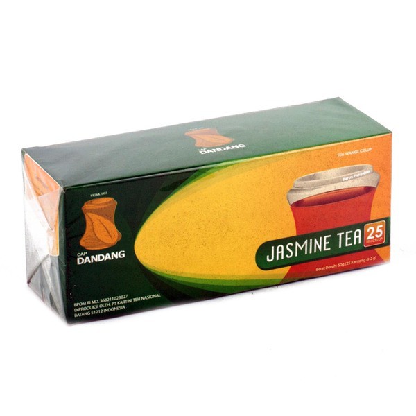 

DANDANG Cap Teh Jasmine 50gr - Tea Bunga Melati Kantong 25 x 2gr