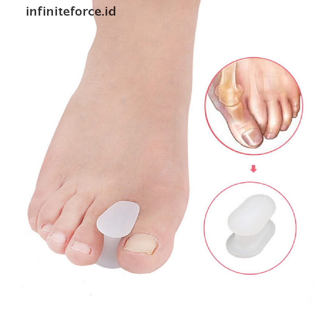 (infiniteforce.id) 2pcs Pemisah Jari Kaki Bahan SEBS Untuk Meredakan Nyeri