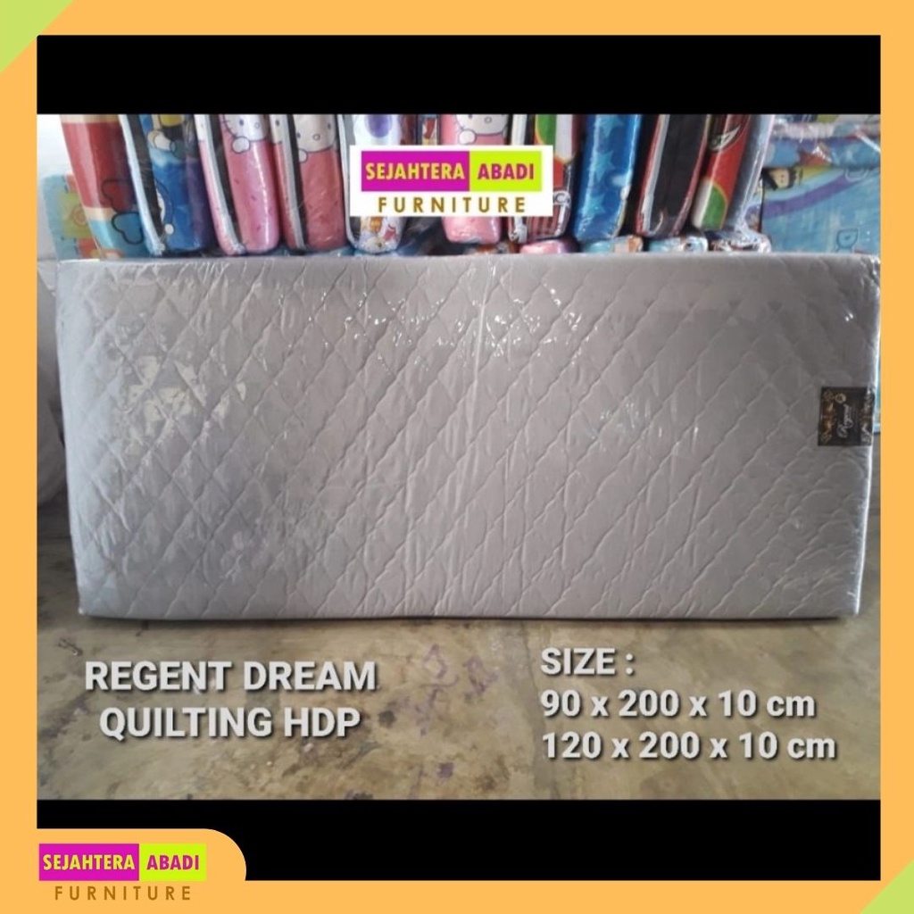 kasur lantai, kasur lipat matras regent dream quilting busa HDP Dacron