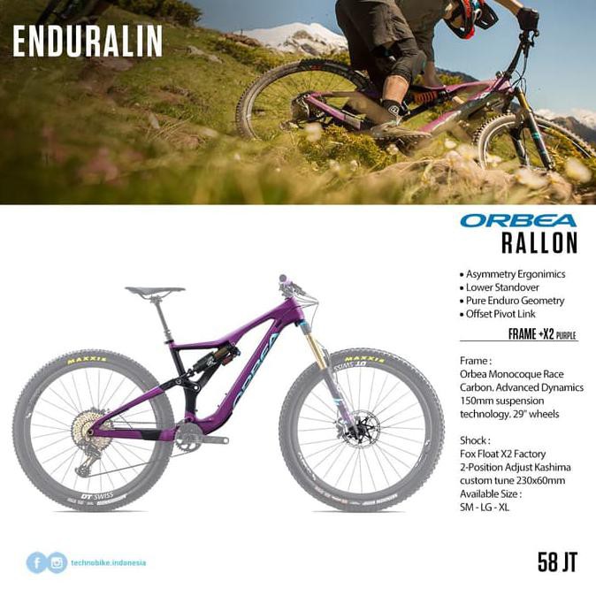Frame Mtb Orbea Rallon X2 New 2019