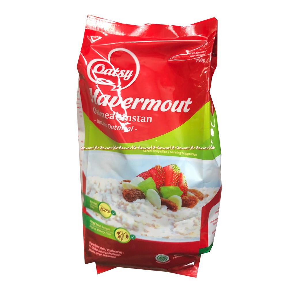 

Oatsy Havermout Oatmeal 750gr Cepat Saji Instant Oat Tinggi serat Pangan Merah