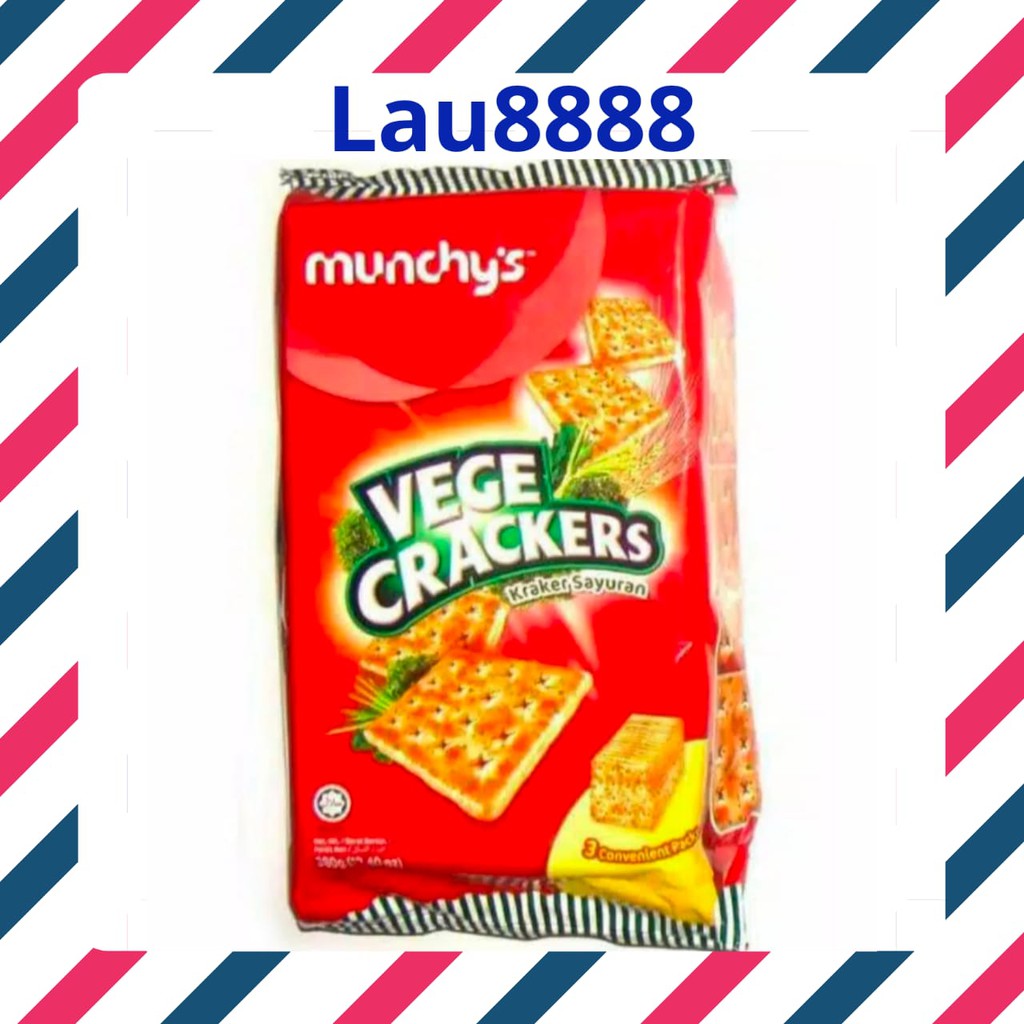 

Munchys Vege Crackers / Kraker Rasa Sayur / Munchy's Cracker / Biskuit Vege / 380g