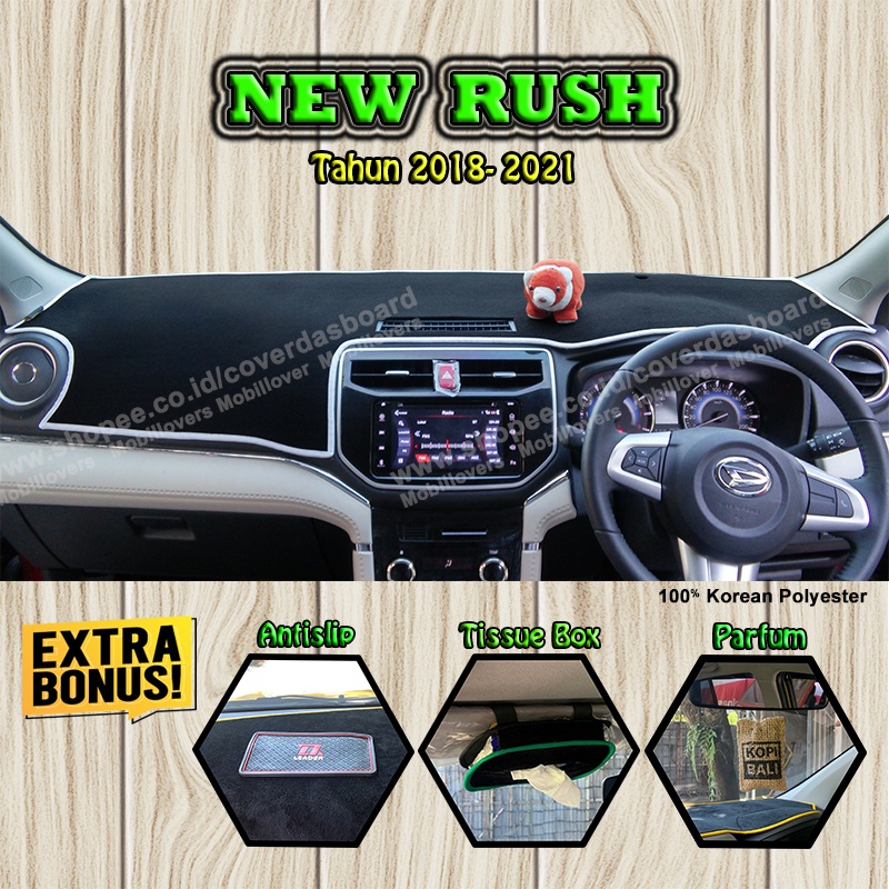 Cover Dashboard Mobil New Rush dan mobil rush lama