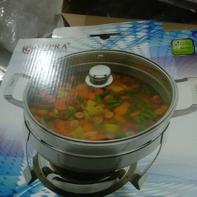 Prasmanan Stainless Warmer Prasmanan Supra Deep Soup Bowl Supra 32cm Wadah Prasmanan Supra